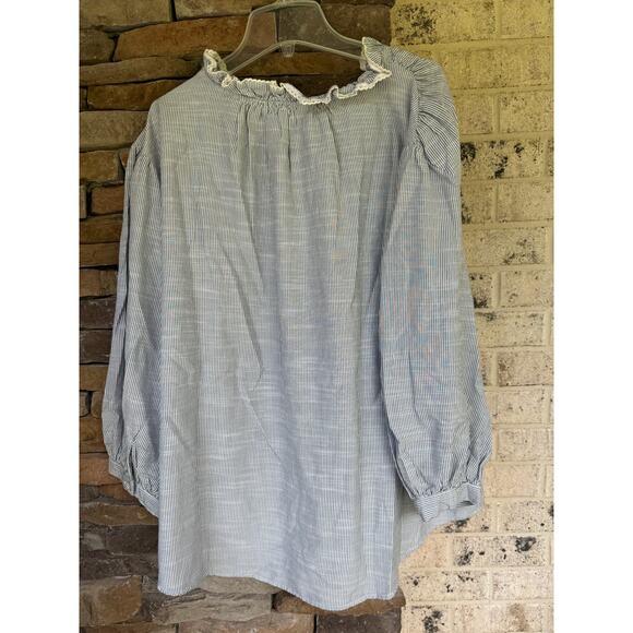 Lauren Conrad-NWT-Ruffled Vneck Plus Size Top-Size 3X - Picture 8 of 8